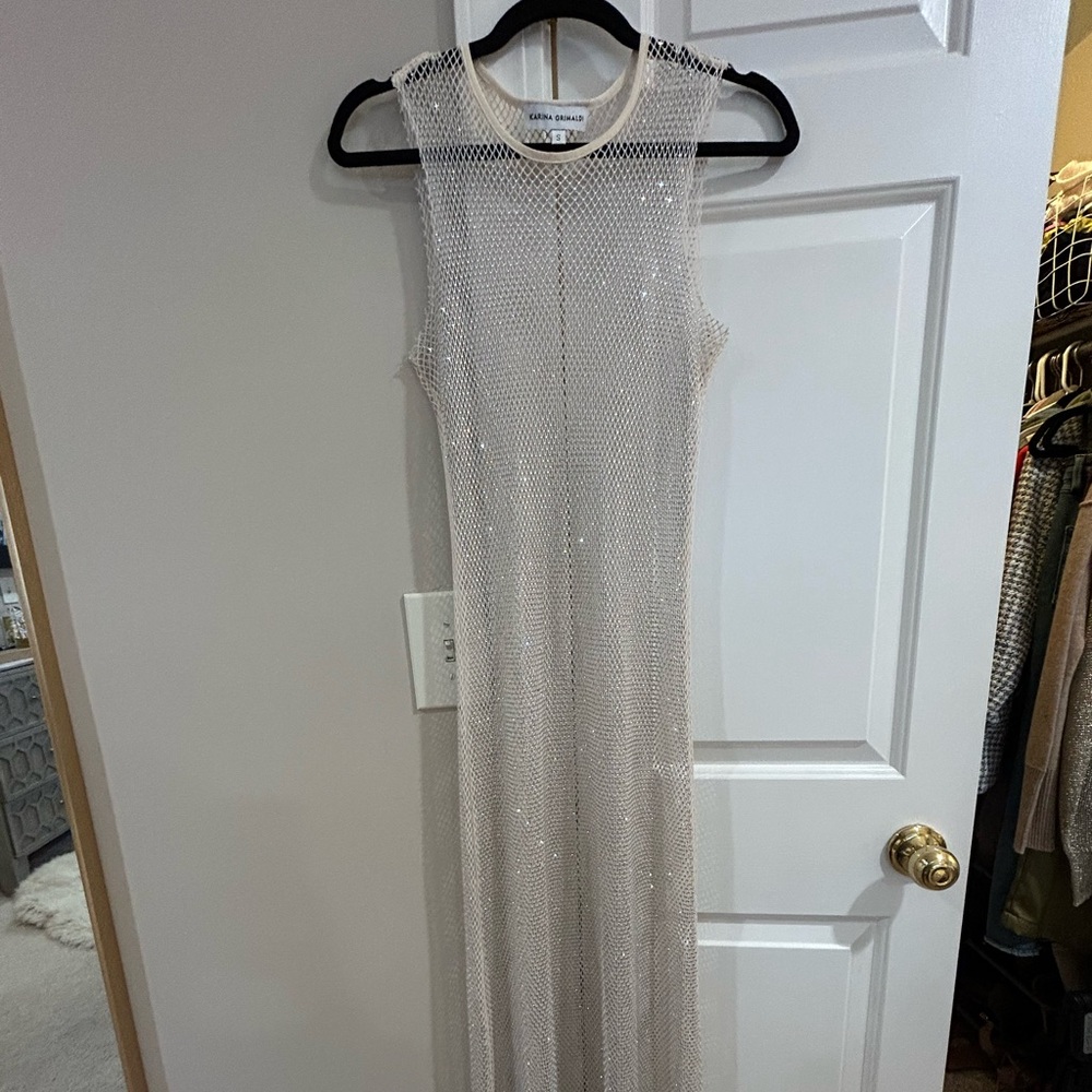 Worn once, Karina Grimaldi sequin dress, size small